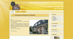 Desktop Screenshot of ferienhaus-lichtquell.de