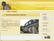 Tablet Screenshot of ferienhaus-lichtquell.de